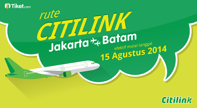 Penambahan Frekuensi Citilink Rute Jakarta (CGK) – Batam (BTH)