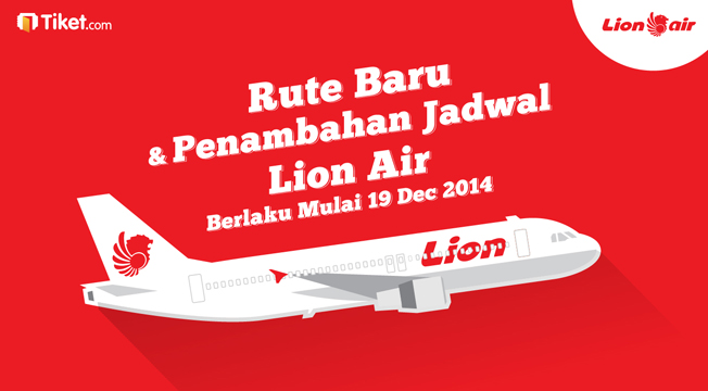 Penambahan Jadwal dan Rute Baru Lion Air