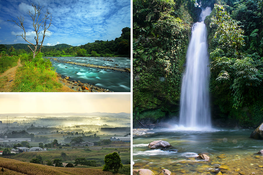 wisata alam di palembang - Air Terjun Lematang Indah