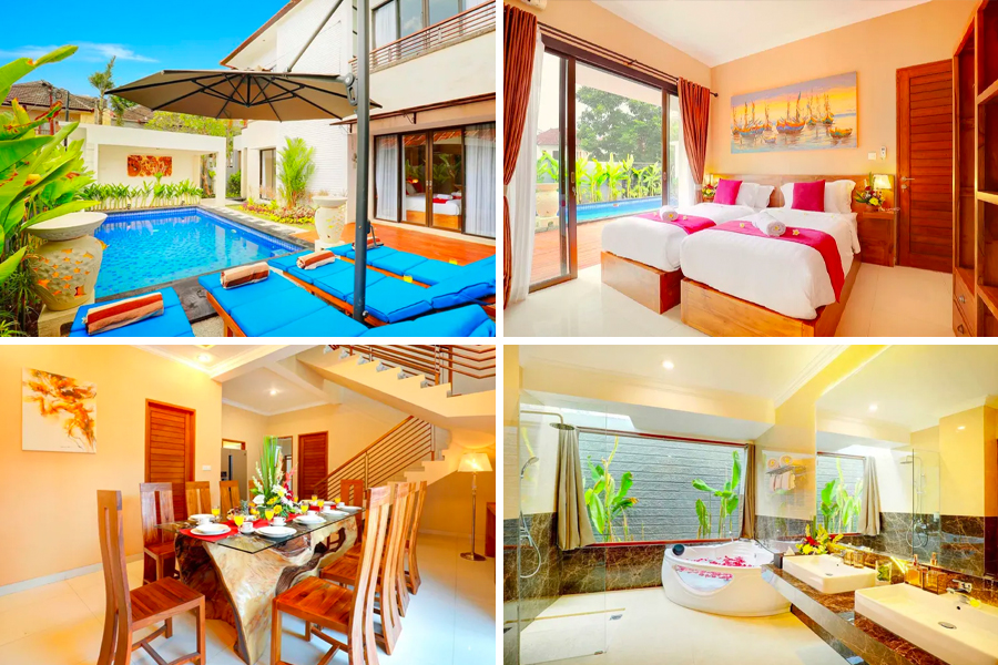 villa keluarga di bali - villa alessandra seminyak