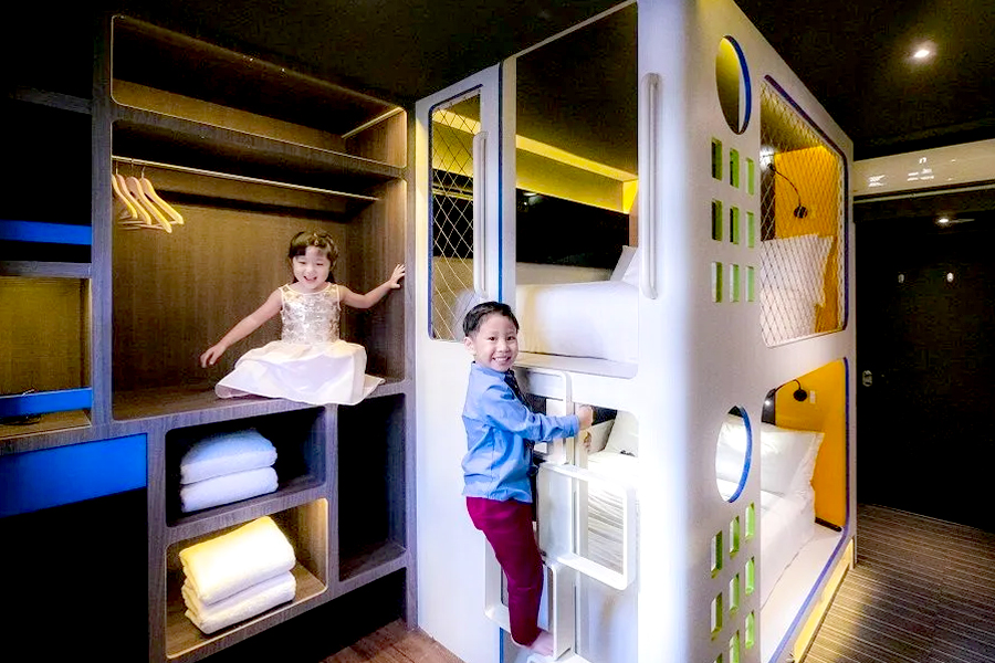 hotel keluarga di singapore - Cube Family Boutique Capsule Hotel Chinatown