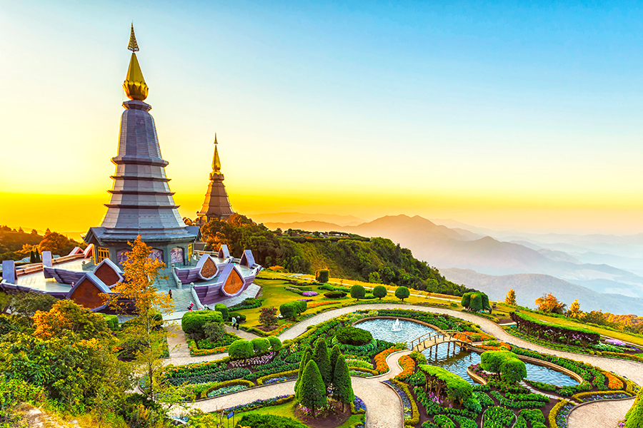 wisata alam di thailand - Taman Nasional Doi Inthanon