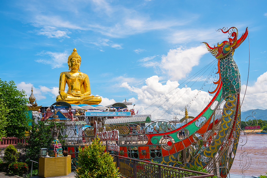 wisata alam di thailand - Golden Triangle Park