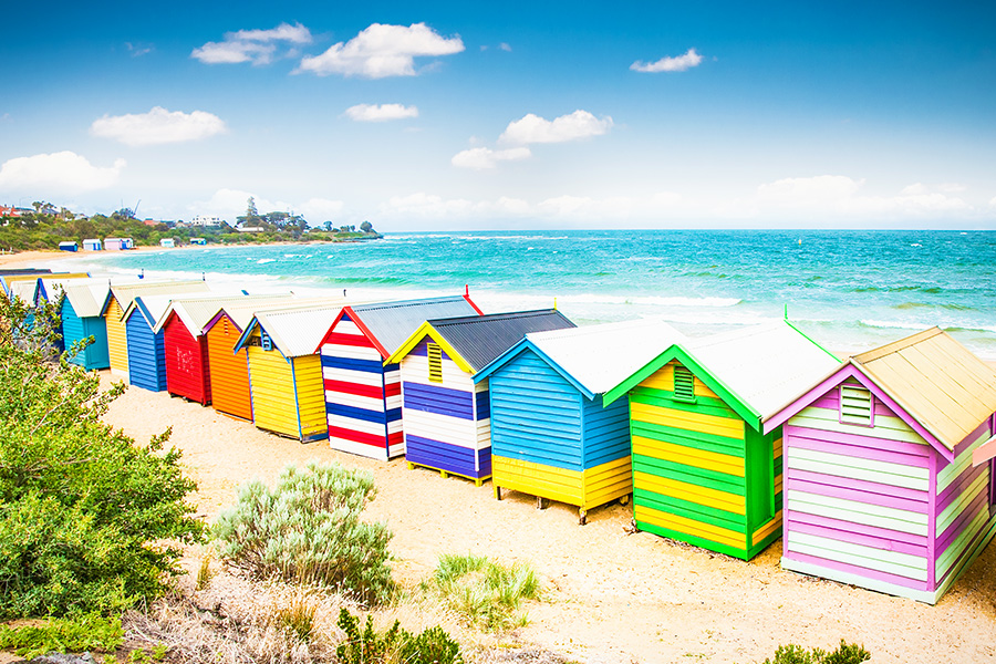 Wisata ke Pantai Brighton di Melbourne