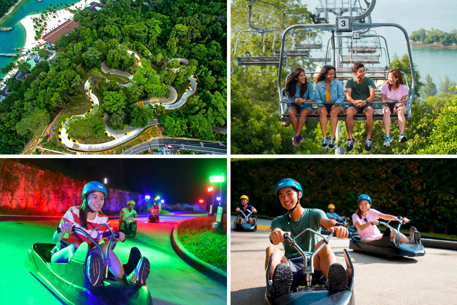 tempat wisata di singapore - Skyline Luge Sentosa