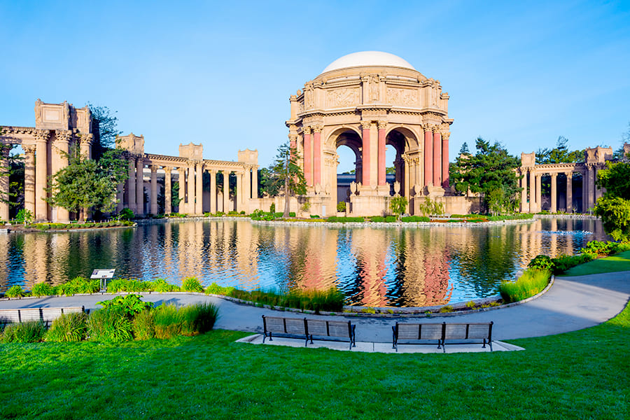 tempat wisata di san francisco - Palace Of Fine Arts