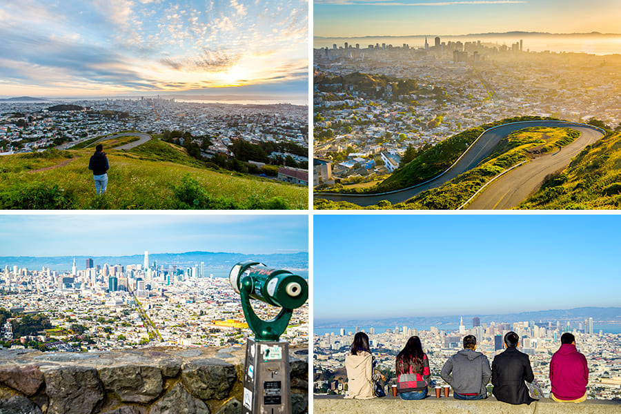 tempat wisata di san francisco - Twin Peaks San Francisco