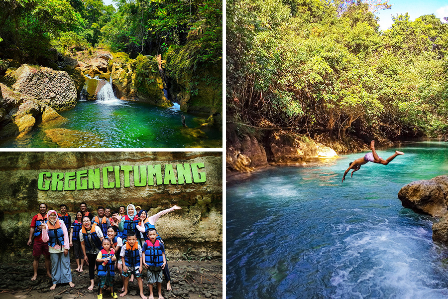 tempat wisata di pangandaran - Sungai Citumang