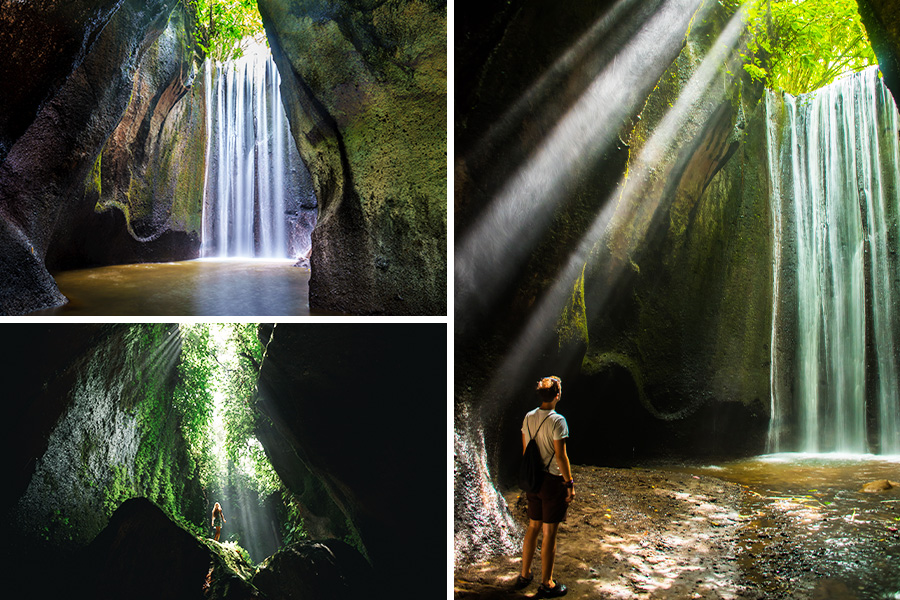 tempat healing di bali - air terjun tukad cepung