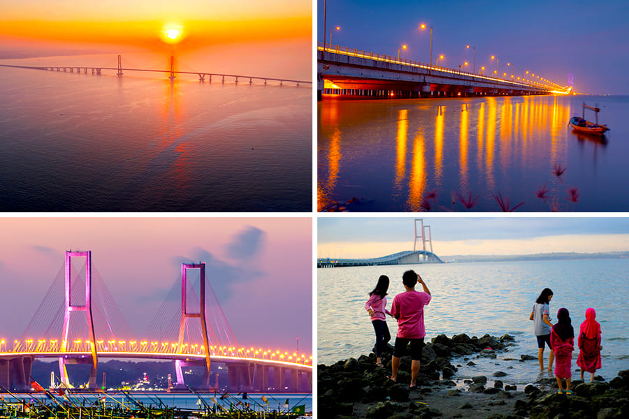 wisata malam surabaya - Jembatan Suramadu