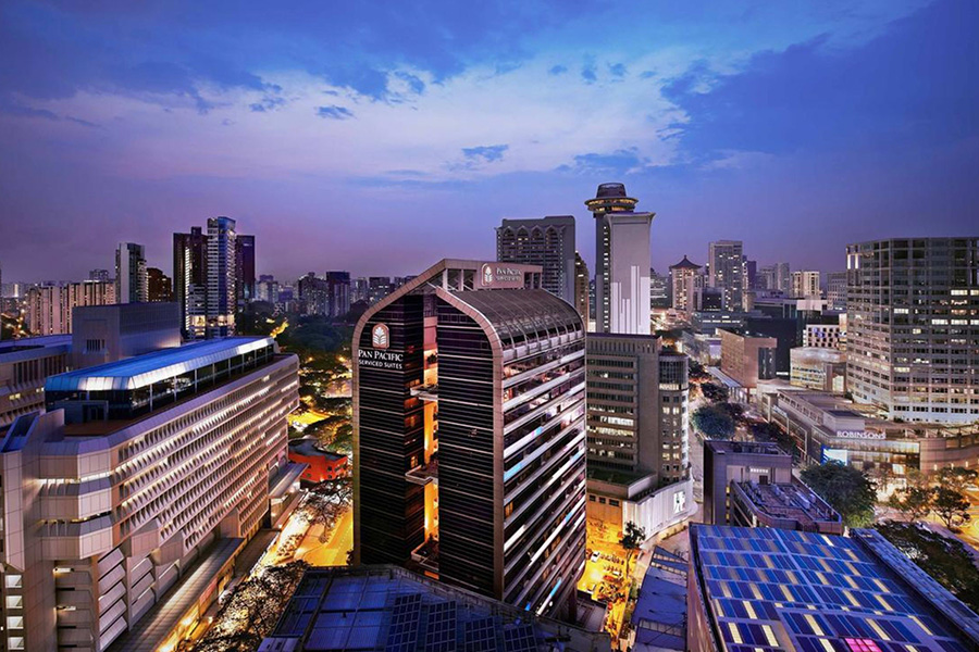 hotels near michelin star restaurants singapore - Pan Pacific Serviced Suites Orchard