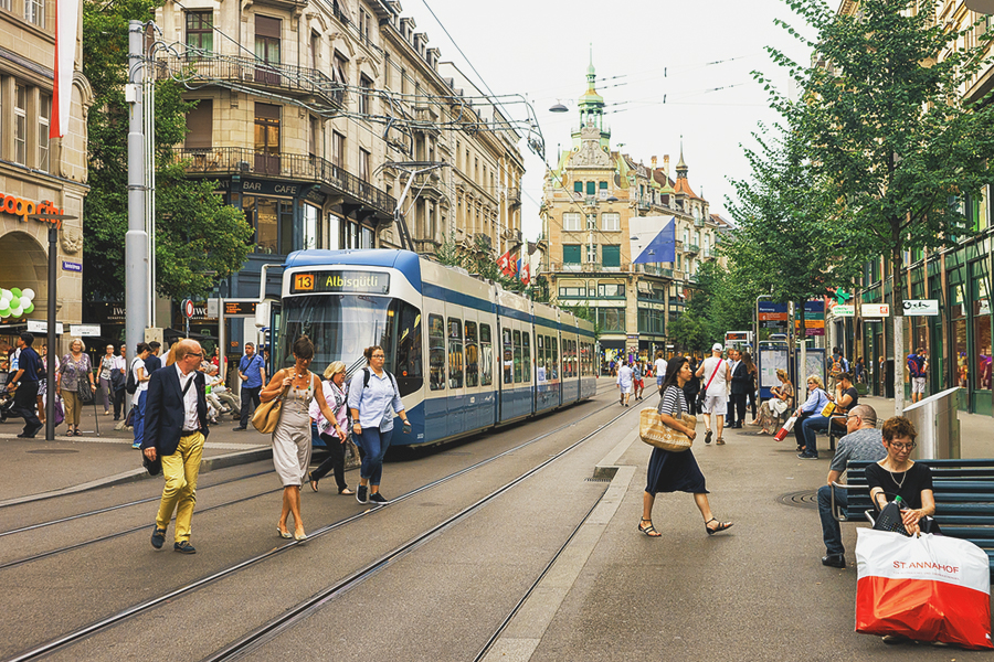 Bahnhofstrasse, switzerland