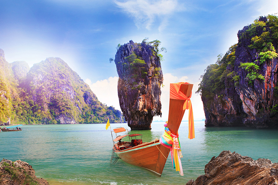 pantai terkenal di thailand - James Bond Island