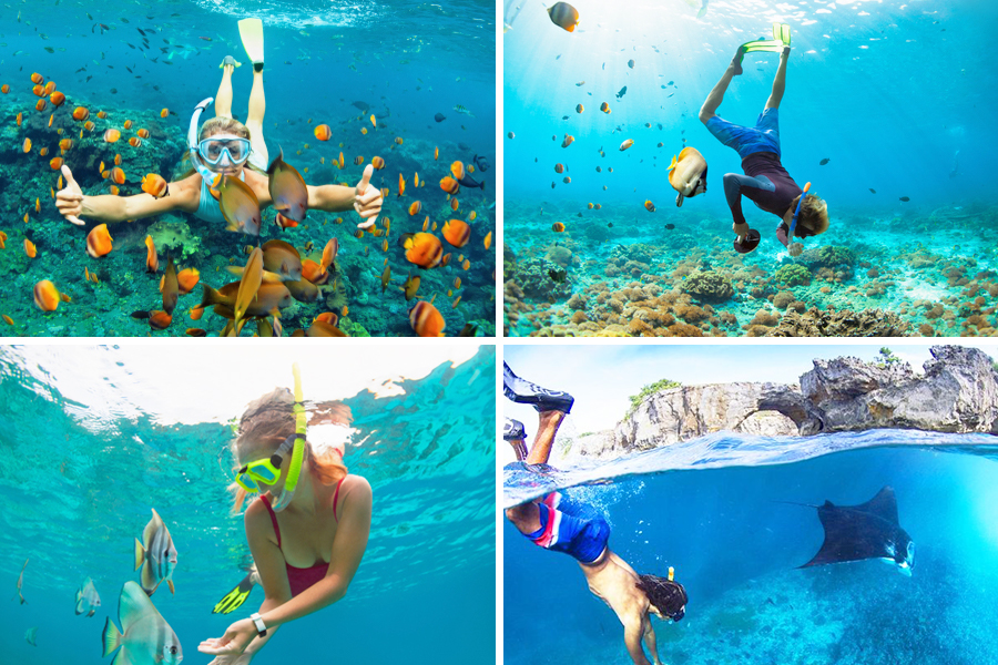 snorkeling in nusa penida