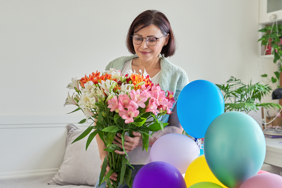 Flower bouquet as Mother's Day Gift