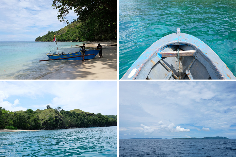 Wisata Pantai Panjang Likupang - collage