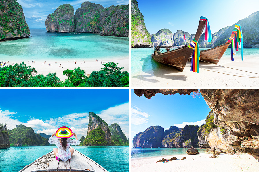 pantai terkenal di thailand - Maya Bay