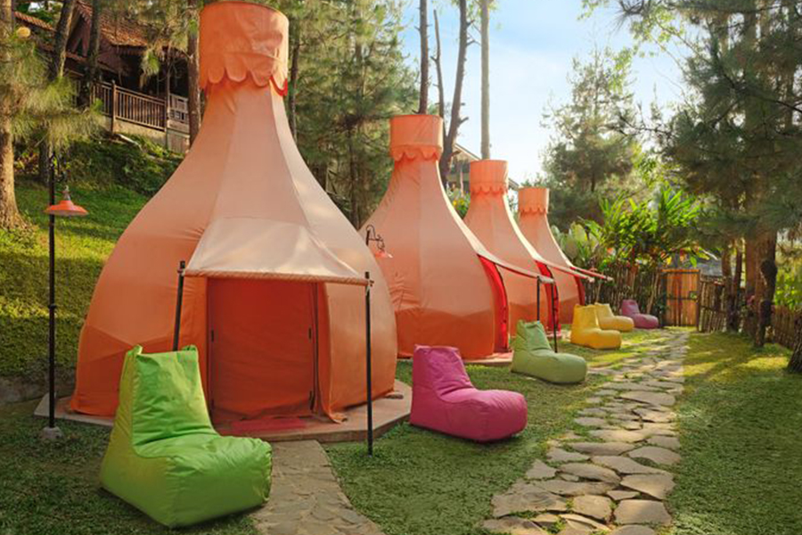 Camping Grounds in Bandung - The Lodge Maribaya