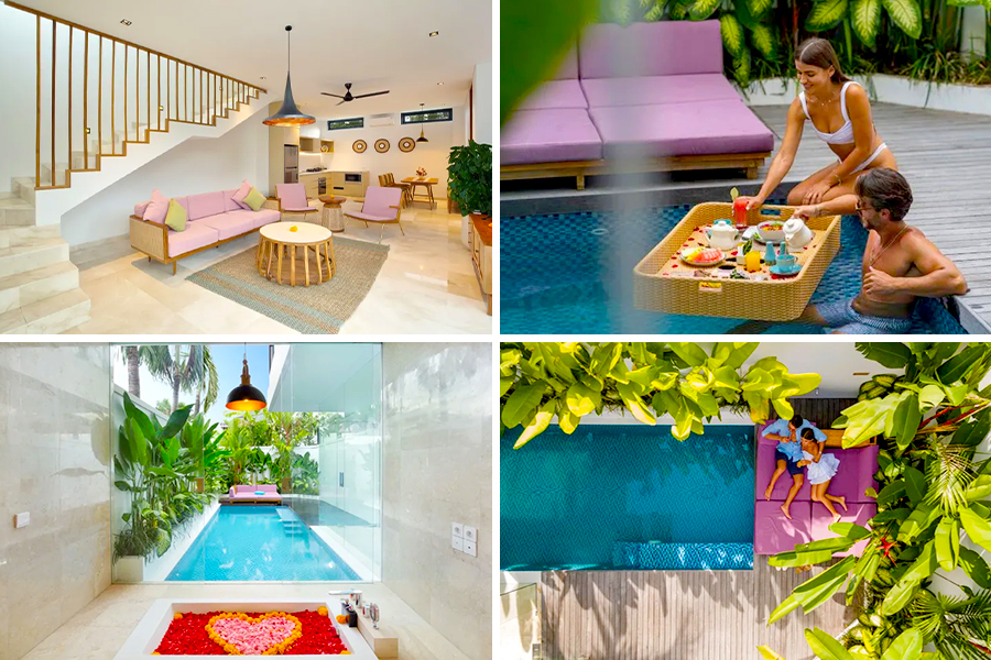 villa floating breakfast bali - Eight Palms Villa SeminyakÂ