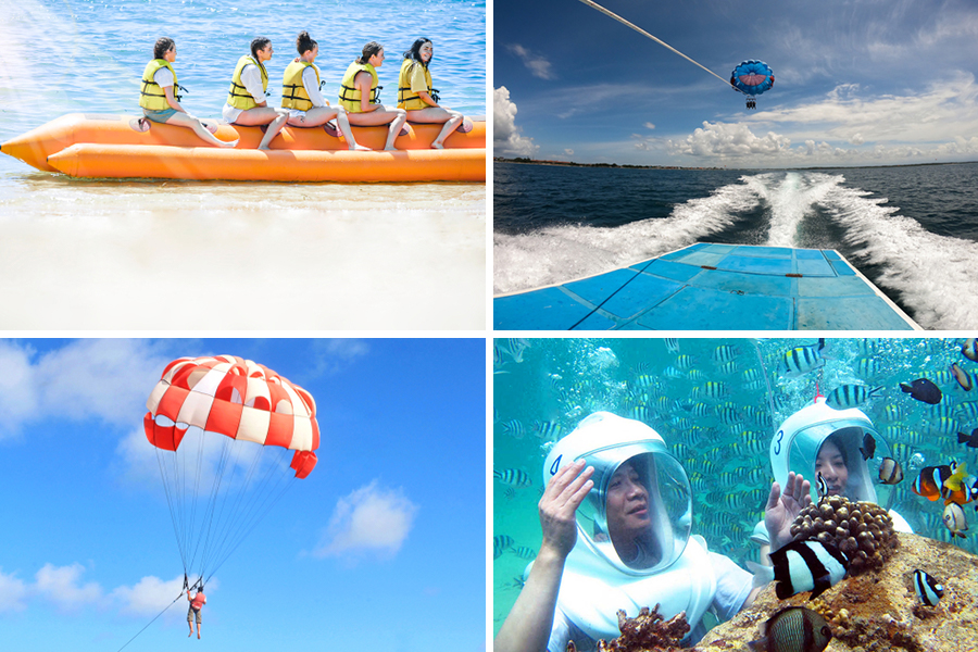 parasailing and seawalker bali