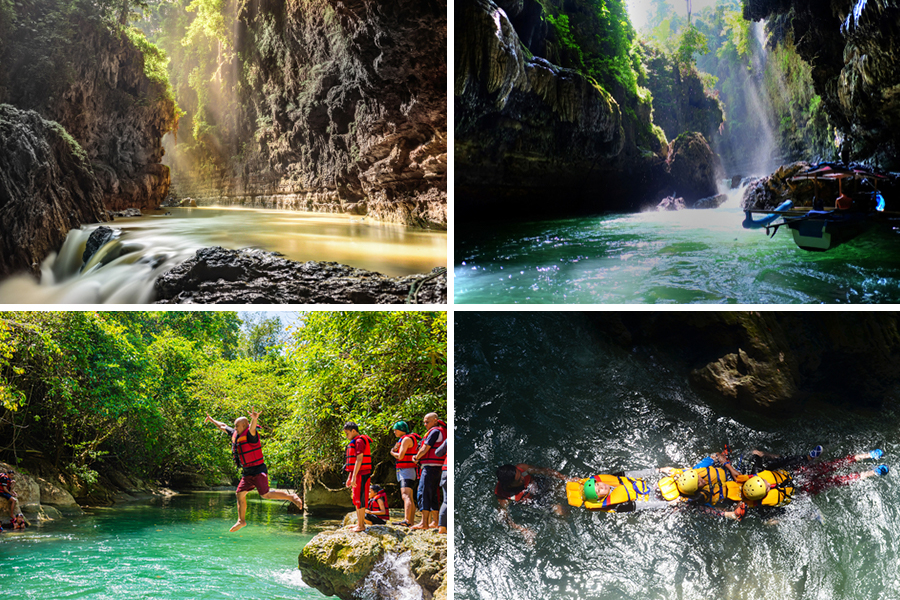 body rafting in green canyon