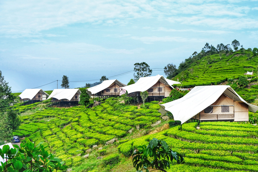 accommodations around bandung - lakeside glamping rancabali