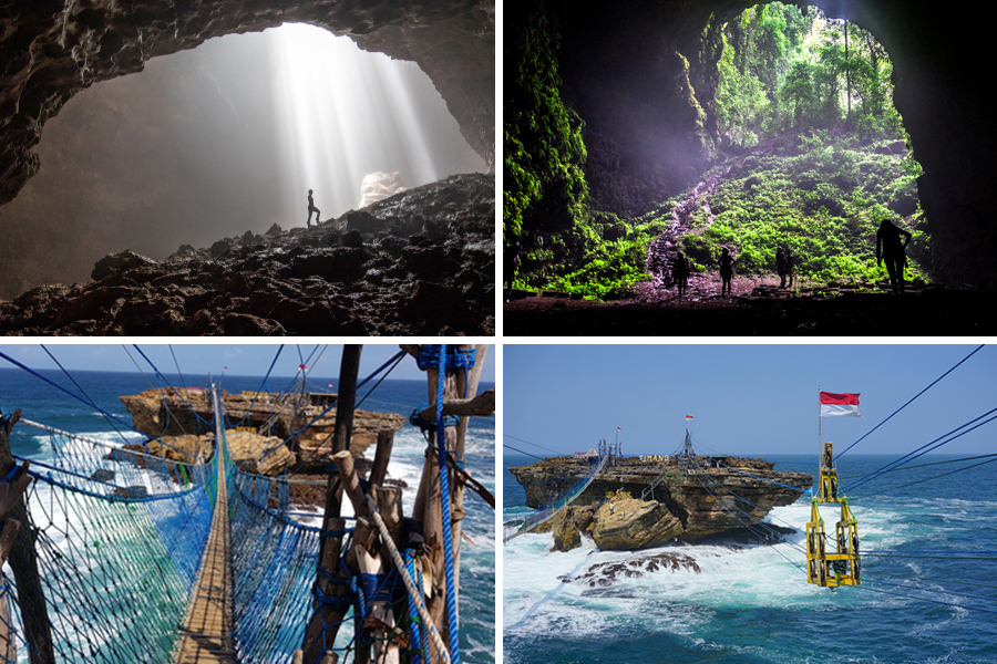 Jomblang cave and timang beach