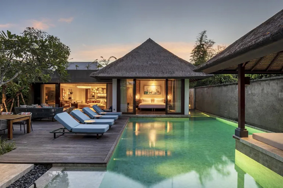 water hotels and villas in bali