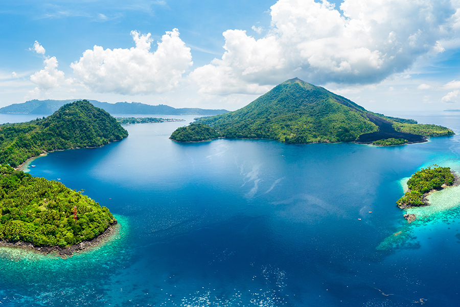 holiday in maluku - lava flow