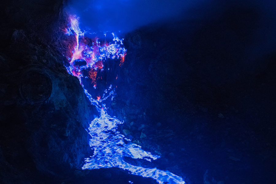 Unique Activities in East Java - blue fire ijen