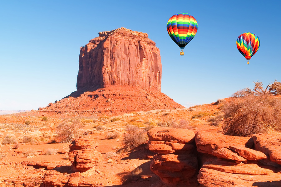 best hot air balloon rides - monument valley