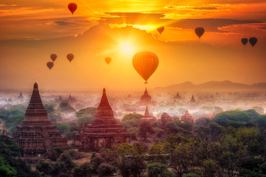 best hot air balloon rides - bagan