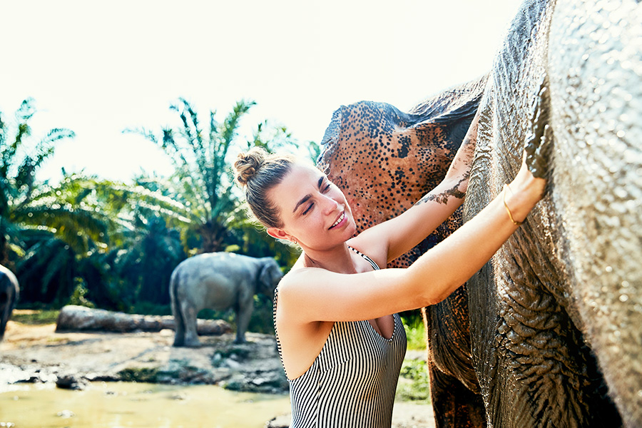 Bali Zoo - paket mandi lumpur bareng gajah