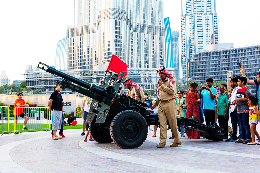Tradisi Meriam di Dubai