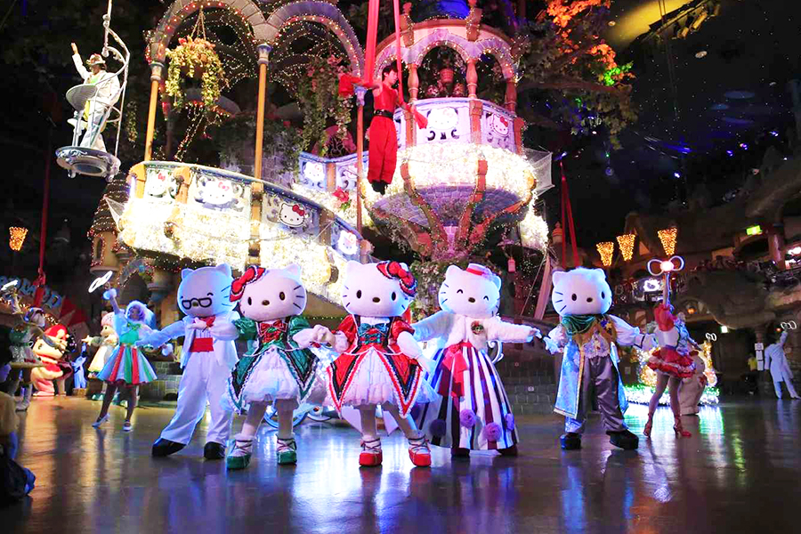 Live Show di Sanrio Puroland, salah satu tempat wisata di Tokyo