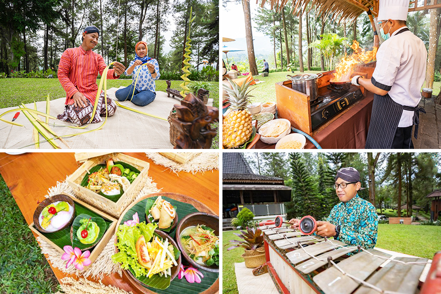 wisata kekinian, lunch asik bareng pasangan dengan view candi Borobudur