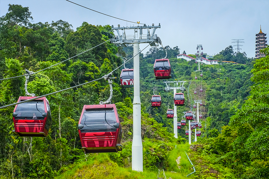 gondola cable car in Genting Highlands