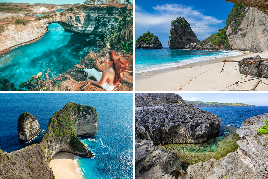 visiting famous spots with nusa penida tour package