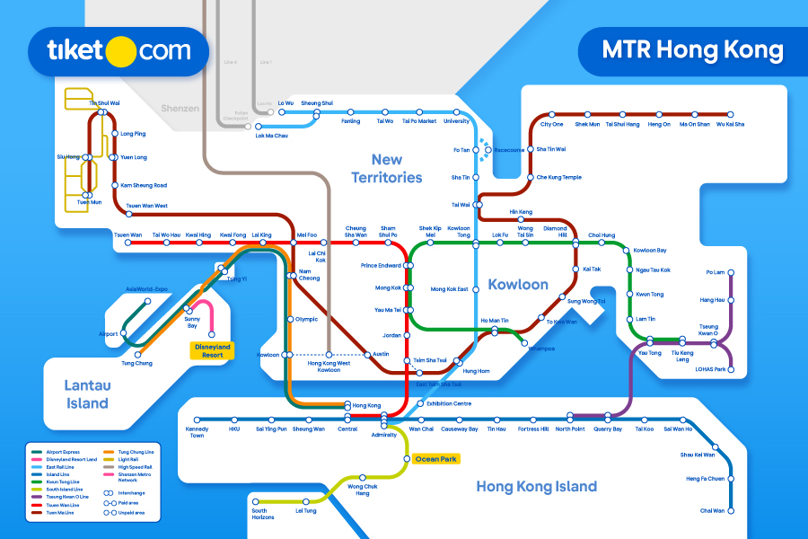 rute mtr hongkong