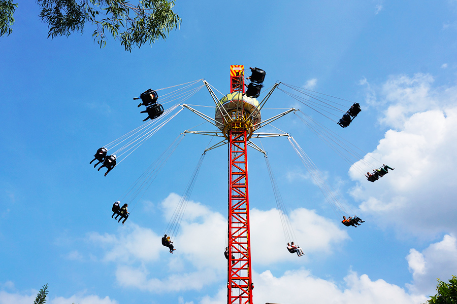 rides in the air at jatim park 1