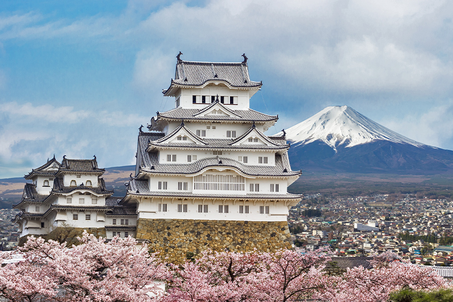 Himeji Castle is accessible with JR West Pass