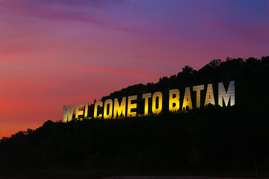 tempat wisata di batam - Bukit Welcome to Batam