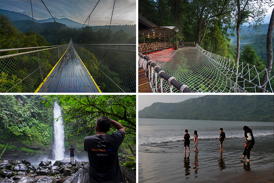 tempat wisata di sukabumi - Situ Gunung Suspension Bridge