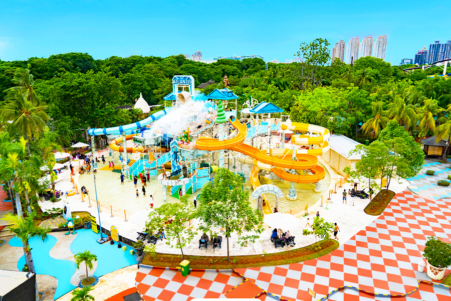 waterpark as one of the attractions in ancol