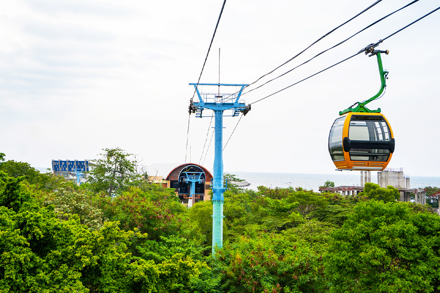 gondola is one of the exciting attractions in ancol