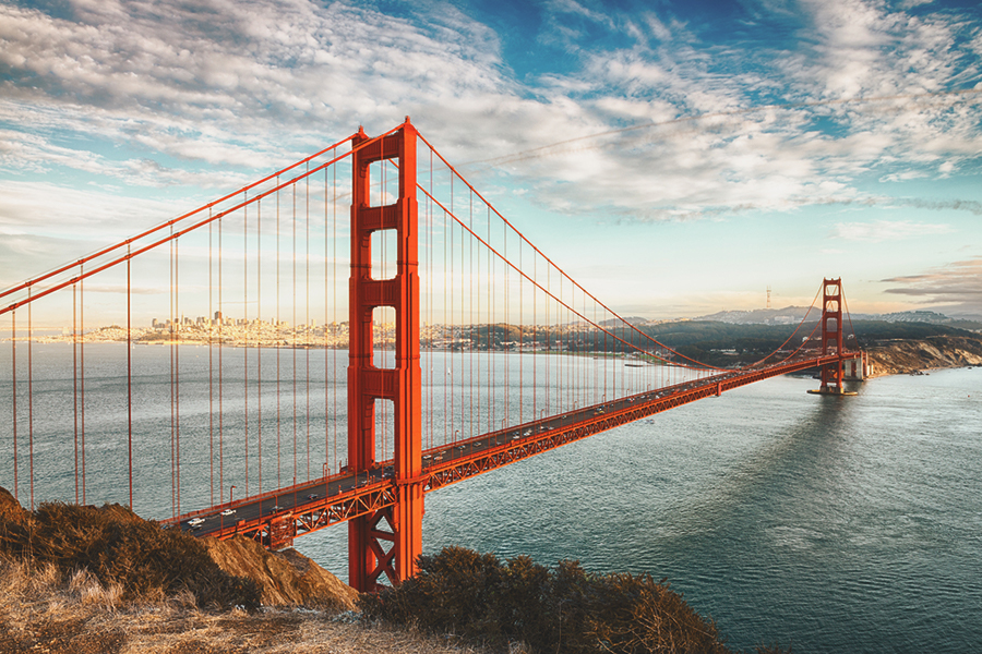 West Coast States - Golden Gate Bridge
