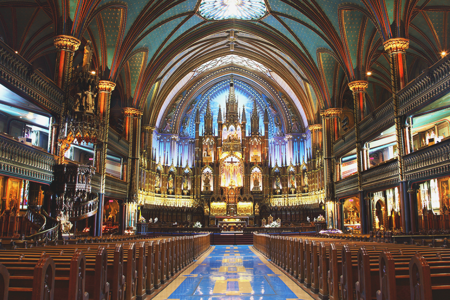 Places to Visit in Canada - Notre Dame Basilica of Montreal