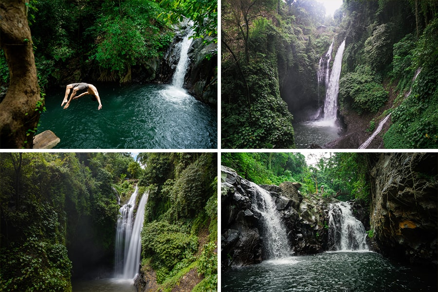 beautiful waterfalls in bali