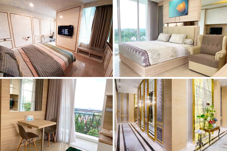 art deco aprtment bedroom