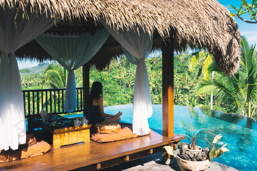 Tempat yoga di Bali